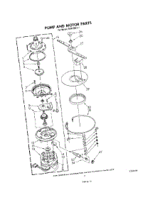 05 - Pump And Motor parts for Whirlpool Dishwasher DU8100XT1 from AppliancePartsPros.com