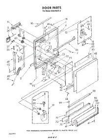 03 - Door parts for Whirlpool Dishwasher DU8750XT0 from AppliancePartsPros.com