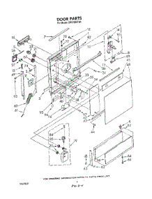 03 - Door parts for Whirlpool Dishwasher DP8700XTN1 from AppliancePartsPros.com