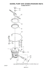 04 - Heater, Pump, And Lower Sprayarm parts for Whirlpool Dishwasher DU8750XT0 from AppliancePartsPros.com