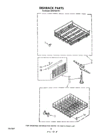 05 - Dishrack parts for Whirlpool Dishwasher DP8700XTN1 from AppliancePartsPros.com