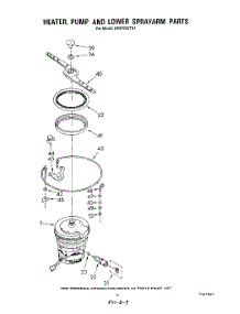 06 - Heater, Pump And Lower Spray Arm parts for Whirlpool Dishwasher DP8700XTN1 from AppliancePartsPros.com