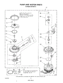 06 - Pump And Motor parts for Whirlpool Dishwasher DU8750XT0 from AppliancePartsPros.com
