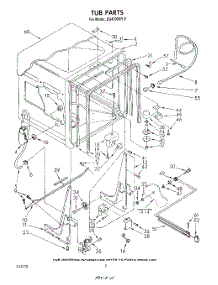 02 - Tub , Literature And Optional parts for Whirlpool Dishwasher DU4000XR0 from AppliancePartsPros.com