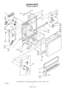 03 - Door parts for Whirlpool Dishwasher DU4000XR0 from AppliancePartsPros.com
