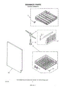 04 - Dishrack parts for Whirlpool Dishwasher DU4000XR0 from AppliancePartsPros.com