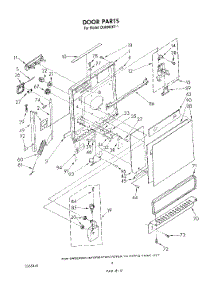03 - Door parts for Whirlpool Dishwasher DU8300XT1 from AppliancePartsPros.com