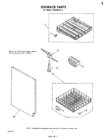 03 - Dishrack parts for Whirlpool Dishwasher DU4003XL1 from AppliancePartsPros.com