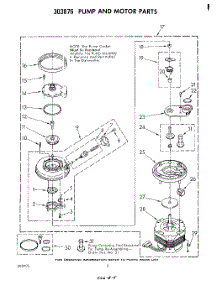 06 - 30387 Pump And Motor parts for Whirlpool Dishwasher DU4003XL1 from AppliancePartsPros.com