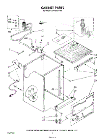 02 - Cabinet parts for Whirlpool Dishwasher DP3000XRW1 from AppliancePartsPros.com