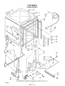 02 - Tub , Literature And Optional parts for Whirlpool Dishwasher DU1099XT3 from AppliancePartsPros.com