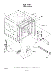 04 - Tub , Literature And Optional parts for Whirlpool Dishwasher DP3000XRW1 from AppliancePartsPros.com