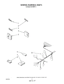 06 - Wiring Harness parts for Whirlpool Dishwasher DU1099XT3 from AppliancePartsPros.com
