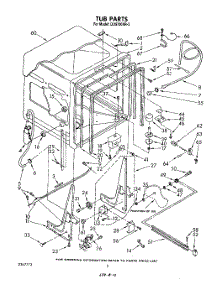 02 - Tub , Literature And Optional parts for Whirlpool Dishwasher DU9700XR3 from AppliancePartsPros.com