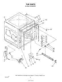 04 - Tub , Literature And Optional parts for Whirlpool Dishwasher DP3840XPN1 from AppliancePartsPros.com