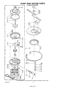 05 - Pump And Motor parts for Whirlpool Dishwasher DP3840XPN1 from AppliancePartsPros.com
