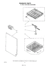04 - Dishrack parts for Whirlpool Dishwasher DU2919XM0 from AppliancePartsPros.com