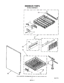05 - Dishrack parts for Whirlpool Dishwasher DU9700XR3 from AppliancePartsPros.com