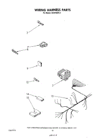 07 - Wiring Harness parts for Whirlpool Dishwasher DU9700XR3 from AppliancePartsPros.com