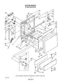 03 - Door parts for Whirlpool Dishwasher DP8350XVN2 from AppliancePartsPros.com