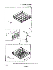 05 - Dish Rack parts for Whirlpool Dishwasher DP8350XVN2 from AppliancePartsPros.com