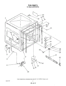 04 - Tub parts for Whirlpool Dishwasher GDP8700XTN3 from AppliancePartsPros.com
