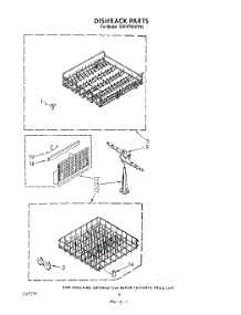 05 - Dishrack parts for Whirlpool Dishwasher GDP8700XTN3 from AppliancePartsPros.com