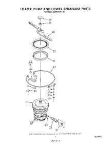 06 - Heater, Pump And Lower Spray Arm parts for Whirlpool Dishwasher GDP8700XTN3 from AppliancePartsPros.com