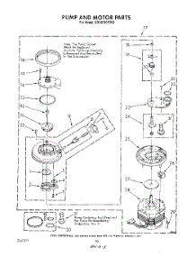 07 - Pump And Motor parts for Whirlpool Dishwasher GDP8700XTN3 from AppliancePartsPros.com
