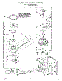 04 - Pump And Motor parts for Whirlpool Dishwasher DU915QWDQ1 from AppliancePartsPros.com