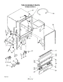 04 - Tub parts for Whirlpool Dishwasher DU8700XX0 from AppliancePartsPros.com