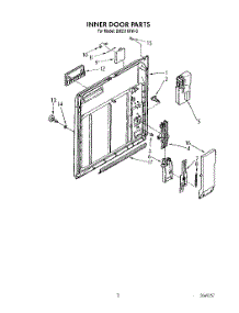 02 - Inner Door parts for Whirlpool Dishwasher DU5216XW0 from AppliancePartsPros.com