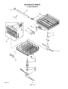 06 - Dishrack , Lit / Optional parts for Whirlpool Dishwasher DU8700XX0 from AppliancePartsPros.com