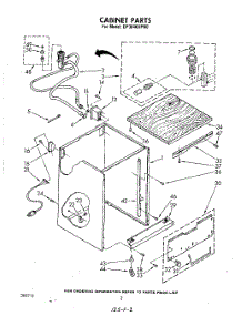 02 - Cabinet parts for Whirlpool Dishwasher DP3840XPN0 from AppliancePartsPros.com