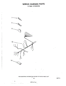 07 - Wiring Harness parts for Whirlpool Dishwasher DP3840XPN0 from AppliancePartsPros.com