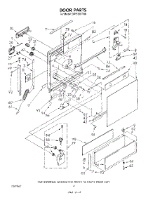 03 - Door parts for Whirlpool Dishwasher DP8500XTN0 from AppliancePartsPros.com