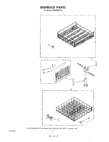 05 - Dishrack parts for Whirlpool Dishwasher DP8500XTN0 from AppliancePartsPros.com