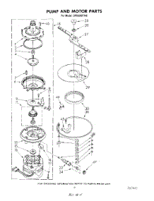 06 - Pump And Motor parts for Whirlpool Dishwasher DP8500XTN0 from AppliancePartsPros.com