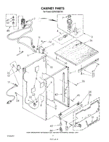 02 - Cabinet parts for Whirlpool Dishwasher GDP8700XTN1 from AppliancePartsPros.com