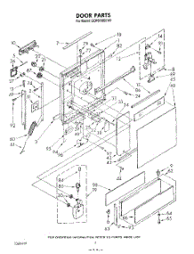 03 - Door parts for Whirlpool Dishwasher GDP8700XTN1 from AppliancePartsPros.com