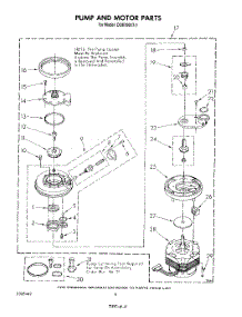 06 - Pump And Motor parts for Whirlpool Dishwasher DU8700XT1 from AppliancePartsPros.com