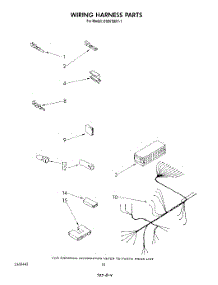 07 - Wiring Harness parts for Whirlpool Dishwasher DU8700XT1 from AppliancePartsPros.com