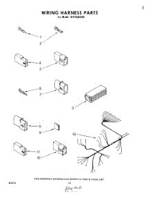 07 - Wiring Harness parts for Whirlpool Dishwasher SHF5504W0 from AppliancePartsPros.com