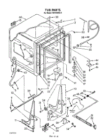 02 - Tub, Literature And Optional parts for Whirlpool Dishwasher DU7200XS5 from AppliancePartsPros.com