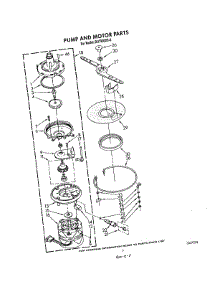 05 - Pump And Motor parts for Whirlpool Dishwasher DU7200XS5 from AppliancePartsPros.com