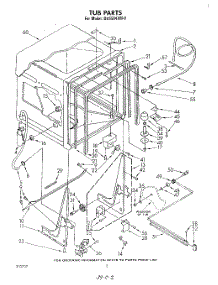 02 - Tub , Literature And Optional Parts parts for Whirlpool Dishwasher DU5504XM0 from AppliancePartsPros.com
