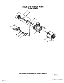 06 - Pump And Motor parts for Whirlpool Dishwasher DU8000XX0 from AppliancePartsPros.com