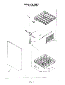 03 - Dishrack parts for Whirlpool Dishwasher DU5504XM0 from AppliancePartsPros.com