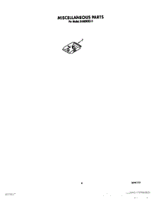 08 - Miscellaneous , Literature And Optional parts for Whirlpool Dishwasher DU8000XX0 from AppliancePartsPros.com