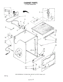 02 - Cabinet parts for Whirlpool Dishwasher DP4800XMW0 from AppliancePartsPros.com